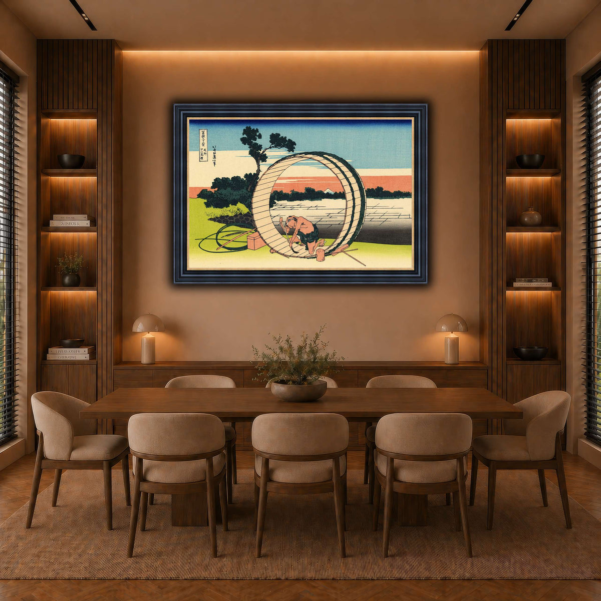 Fujimi_Fuji_view_field_in_the_Owari_province_Katsushika Hokusai warm-dining room