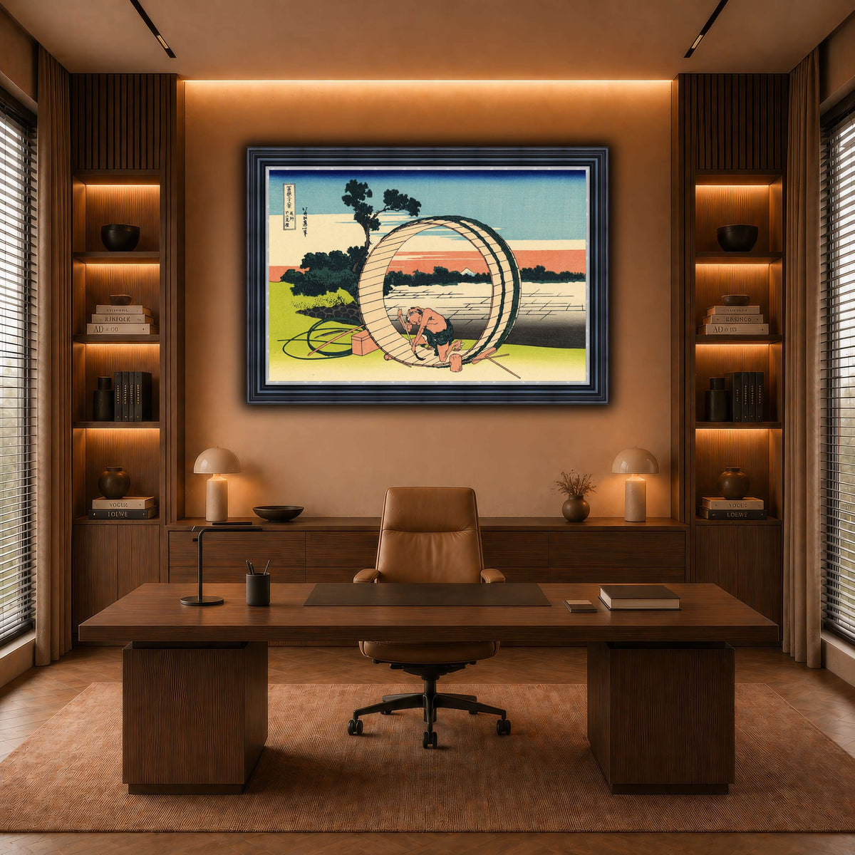 Fujimi_Fuji_view_field_in_the_Owari_province_Katsushika Hokusai warm-office
