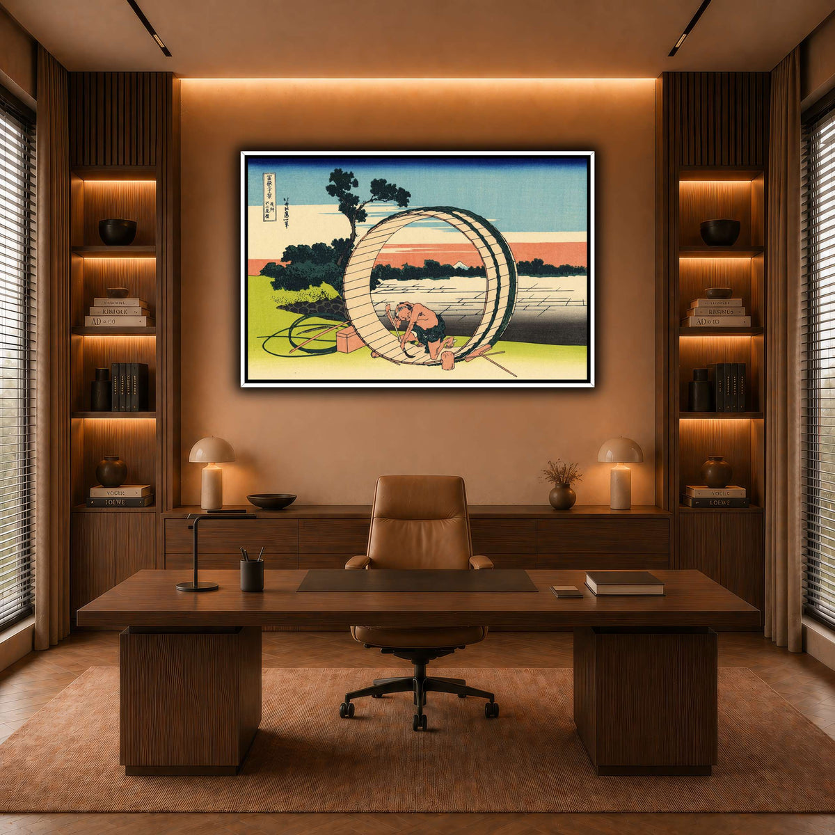 Fujimi_Fuji_view_field_in_the_Owari_province_Katsushika Hokusai warm-office
