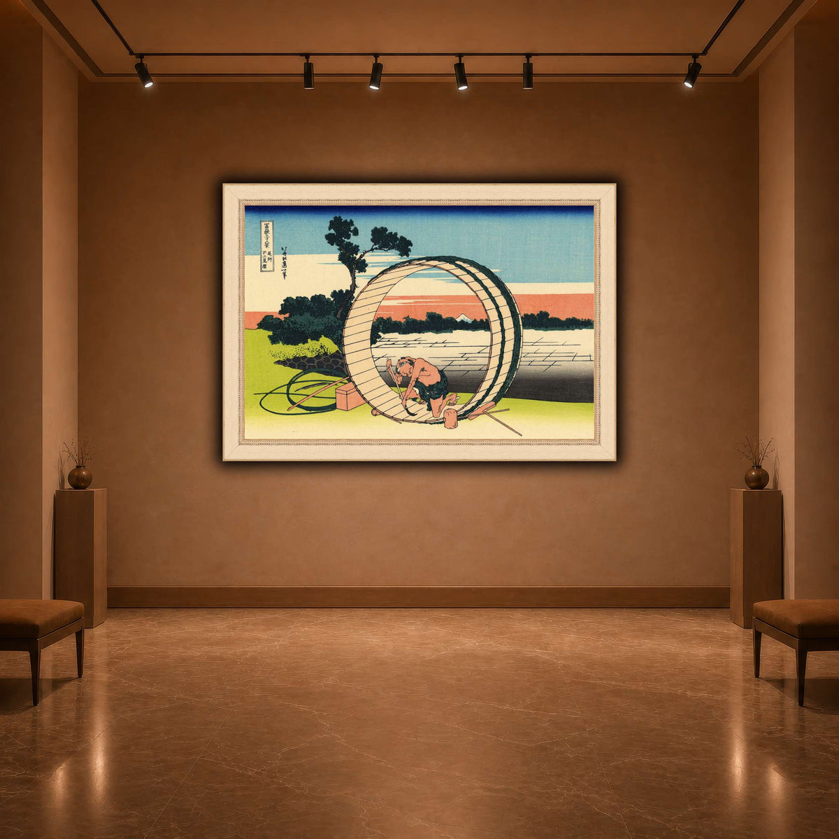 Fujimi_Fuji_view_field_in_the_Owari_province_Katsushika Hokusai warm-agallery
