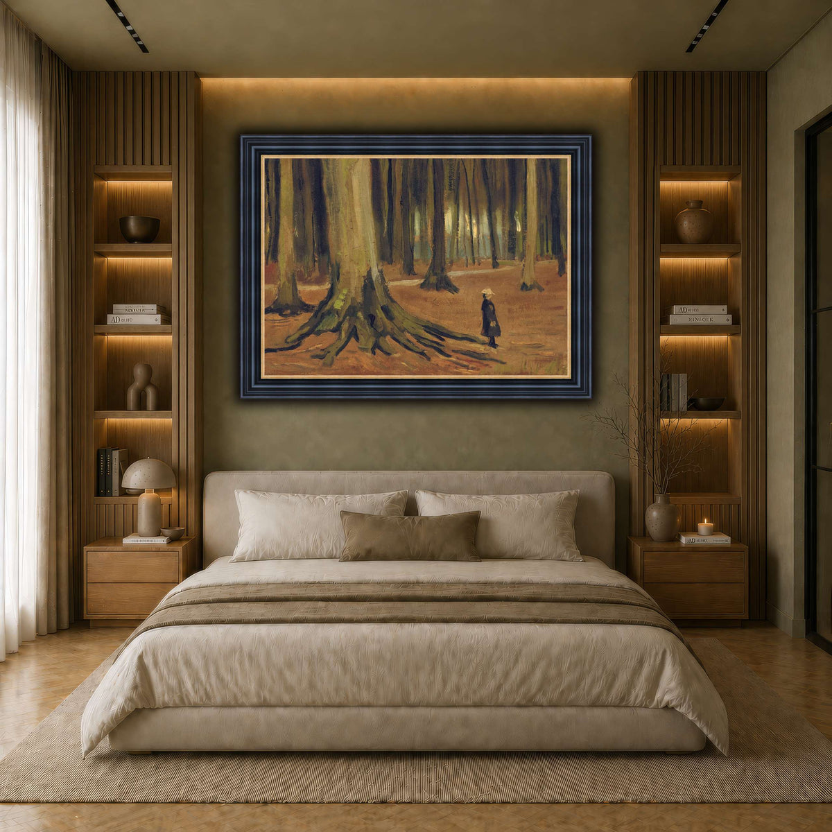 Girl in the Woods earth-bedroom