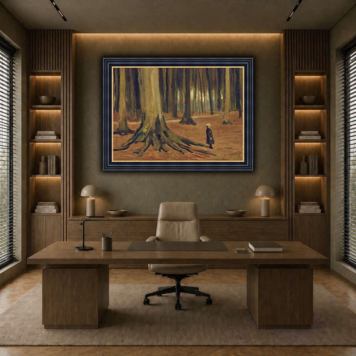 Girl in the Woods earth-office