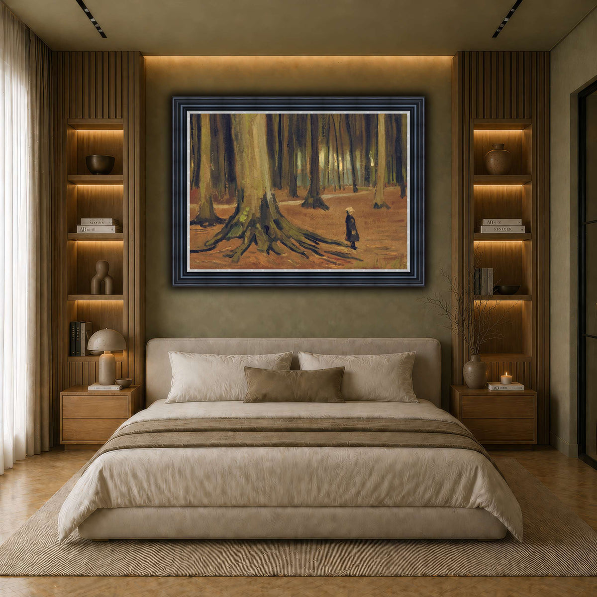 Girl in the Woods earth-bedroom
