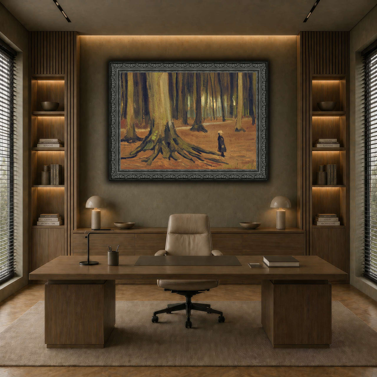 Girl in the Woods earth-office