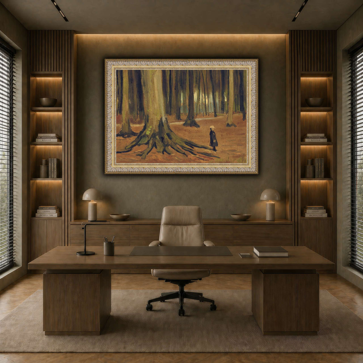 Girl in the Woods earth-office
