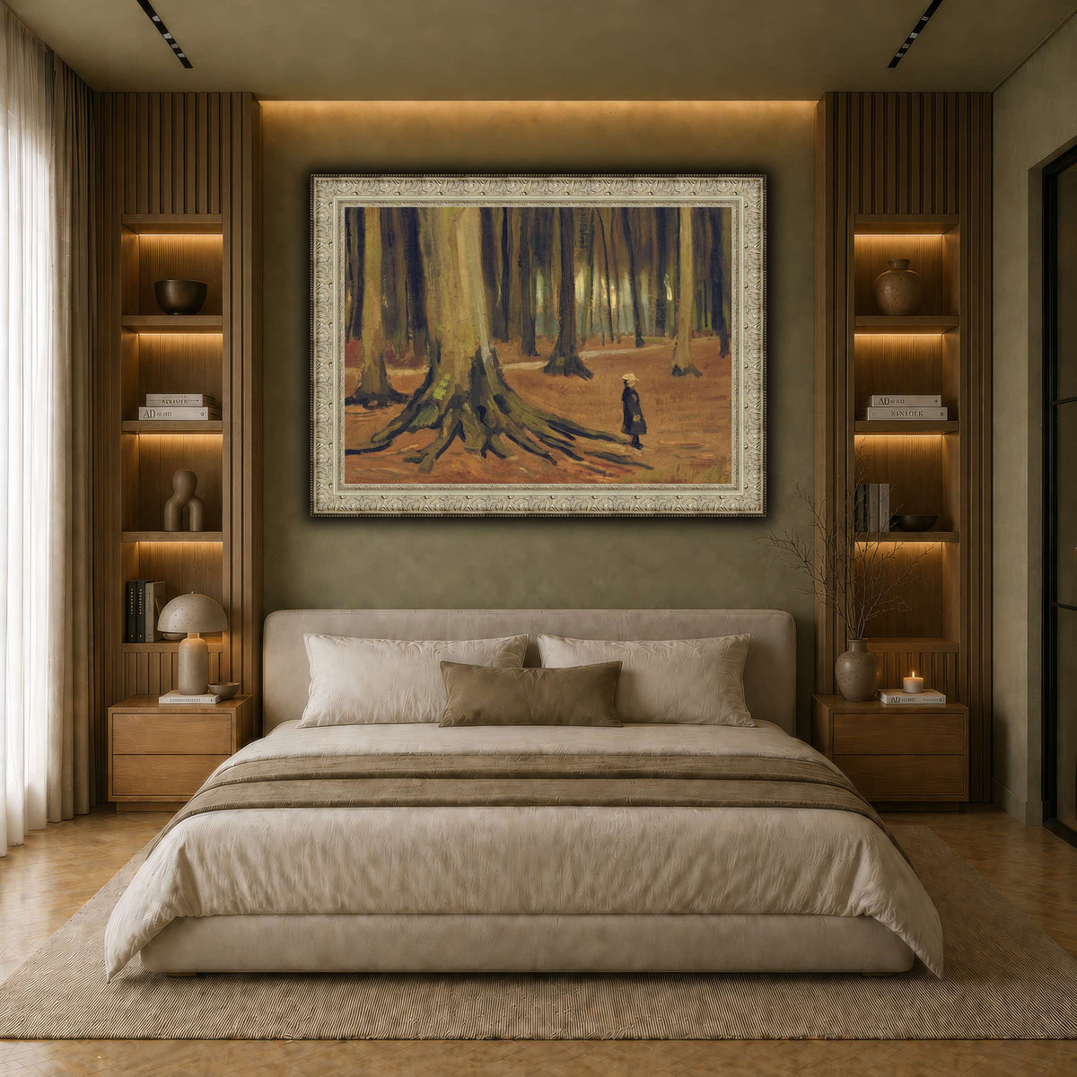 Girl in the Woods earth-bedroom