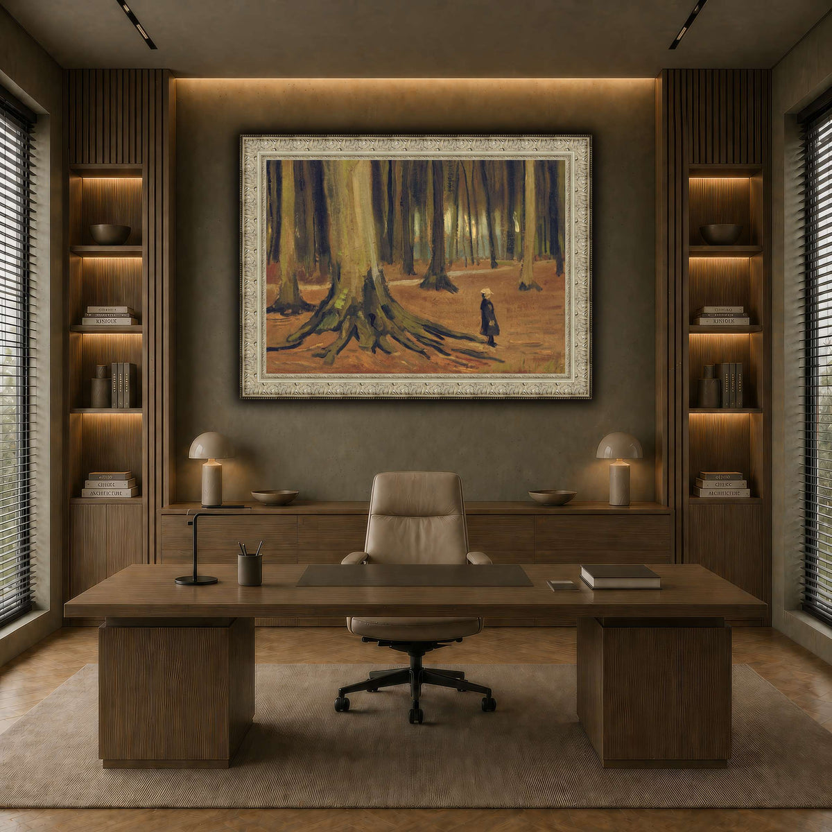 Girl in the Woods earth-office