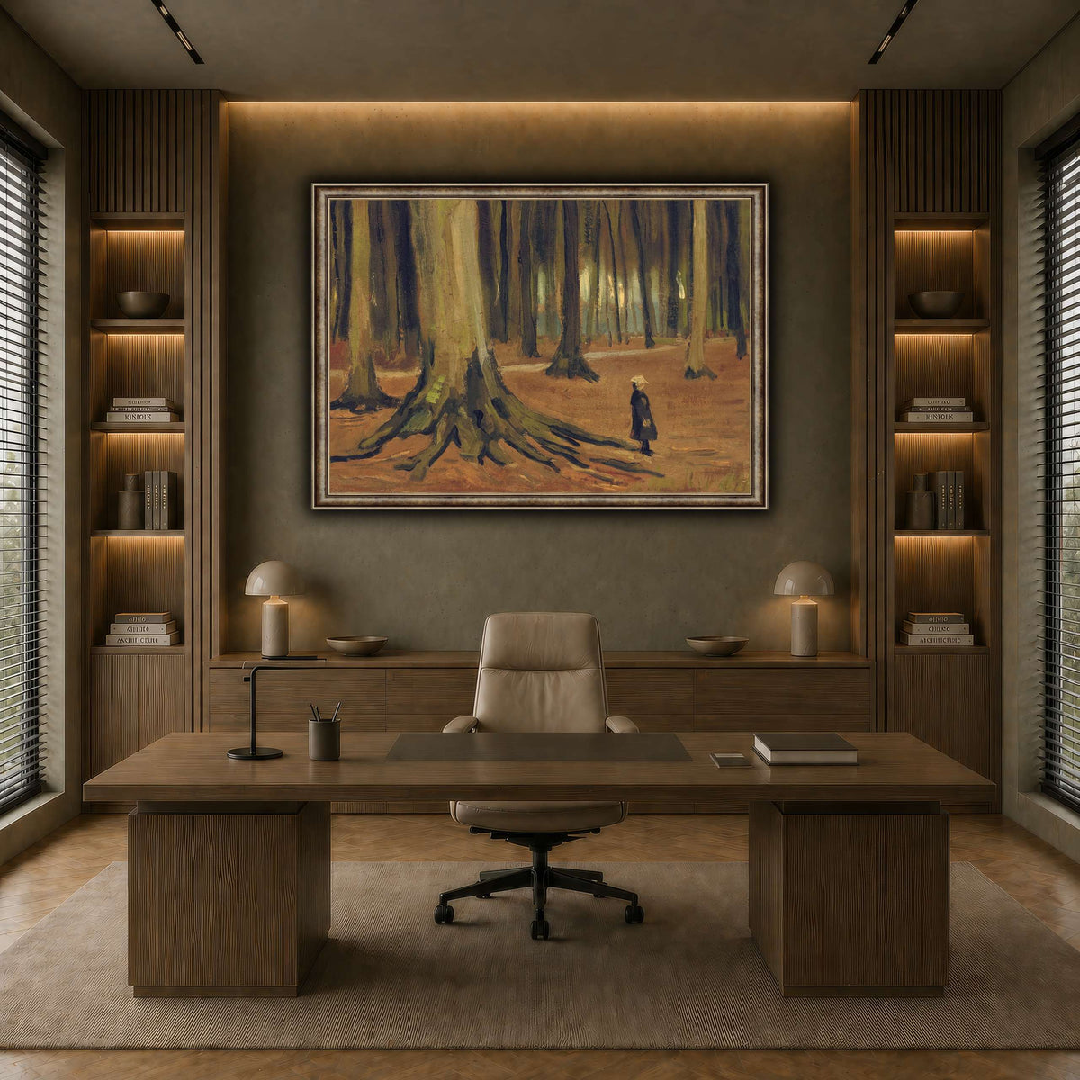 Girl in the Woods earth-office