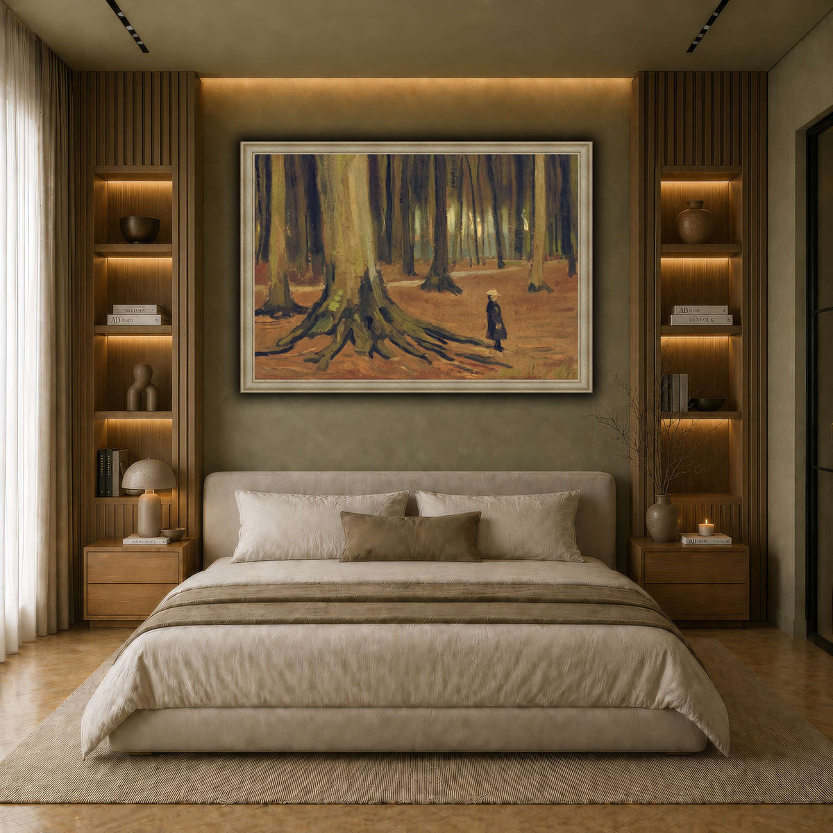 Girl in the Woods earth-bedroom
