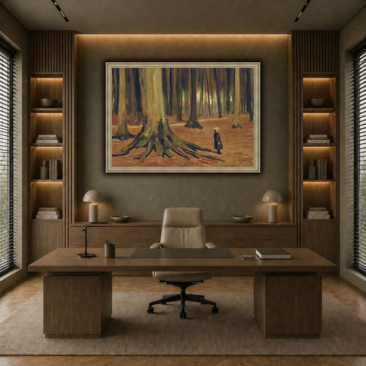 Girl in the Woods earth-office