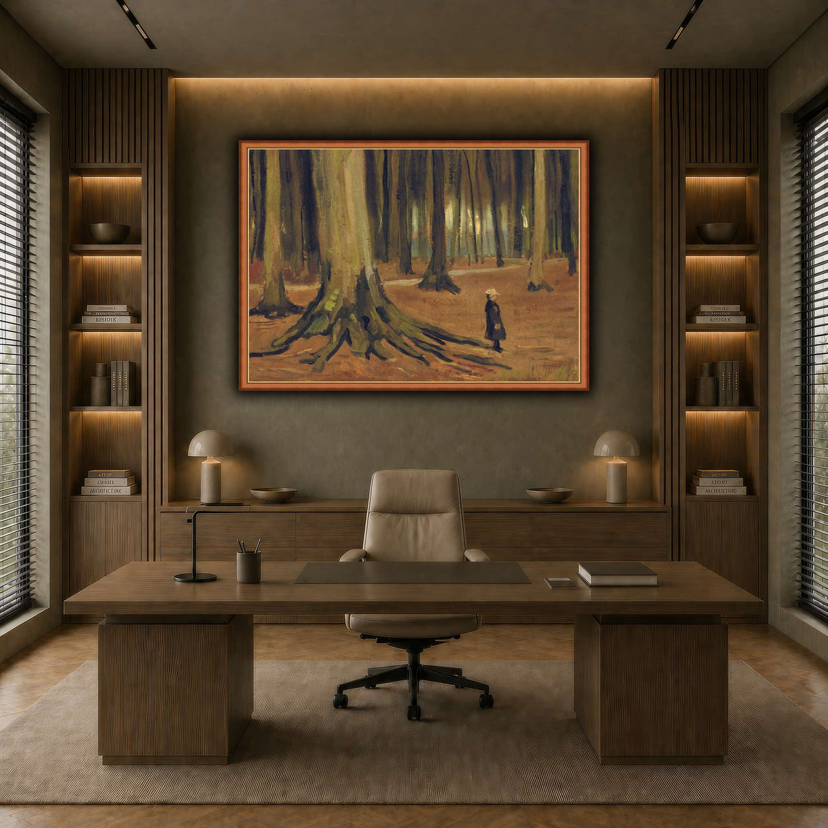 Girl in the Woods earth-office
