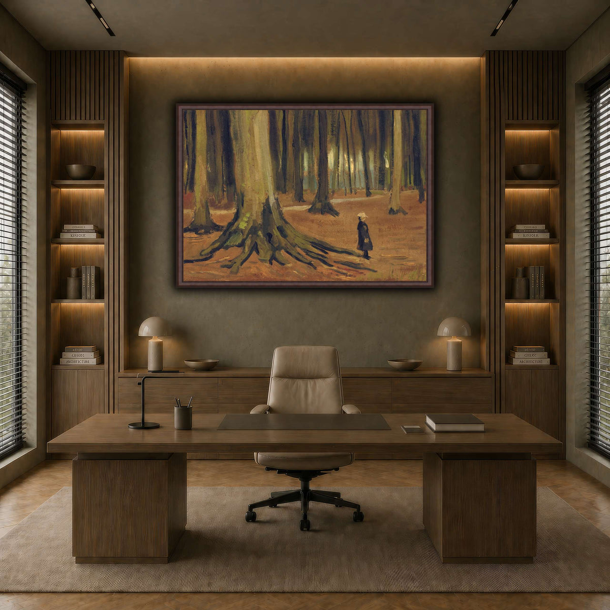 Girl in the Woods earth-office