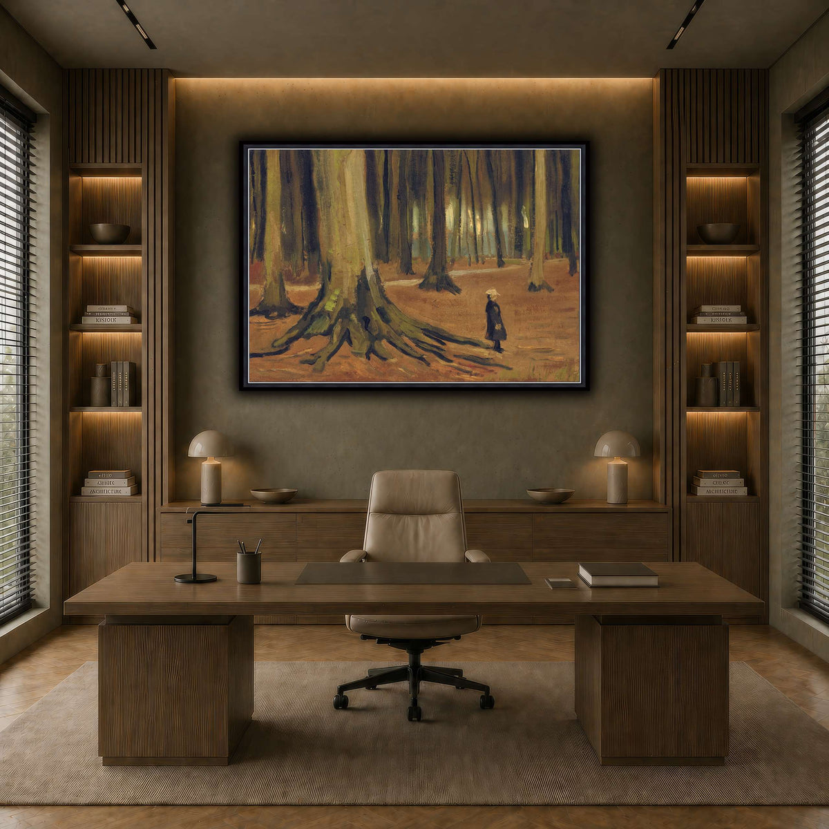 Girl in the Woods earth-office