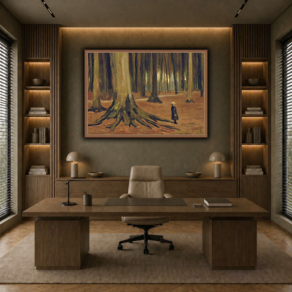 Girl in the Woods earth-office