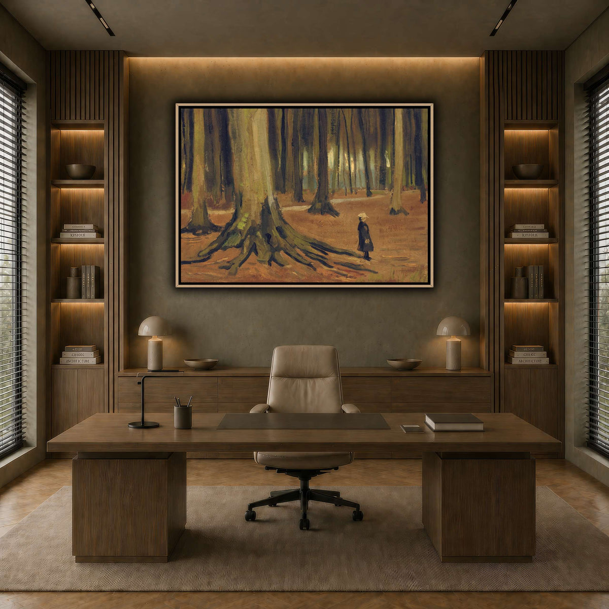 Girl in the Woods earth-office