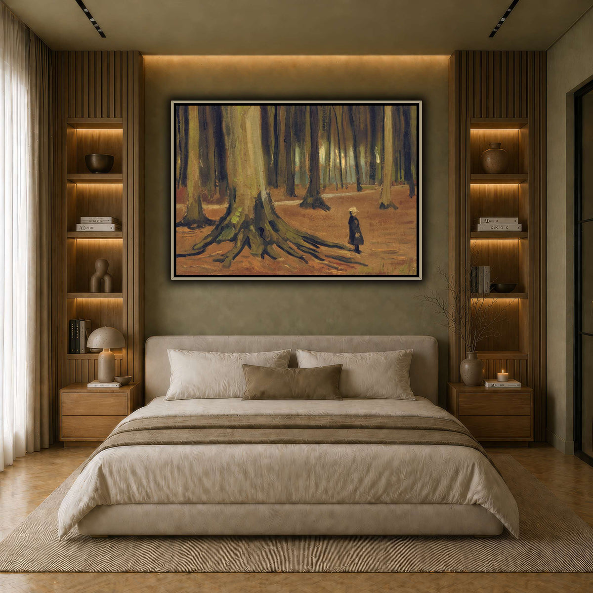 Girl in the Woods earth-bedroom