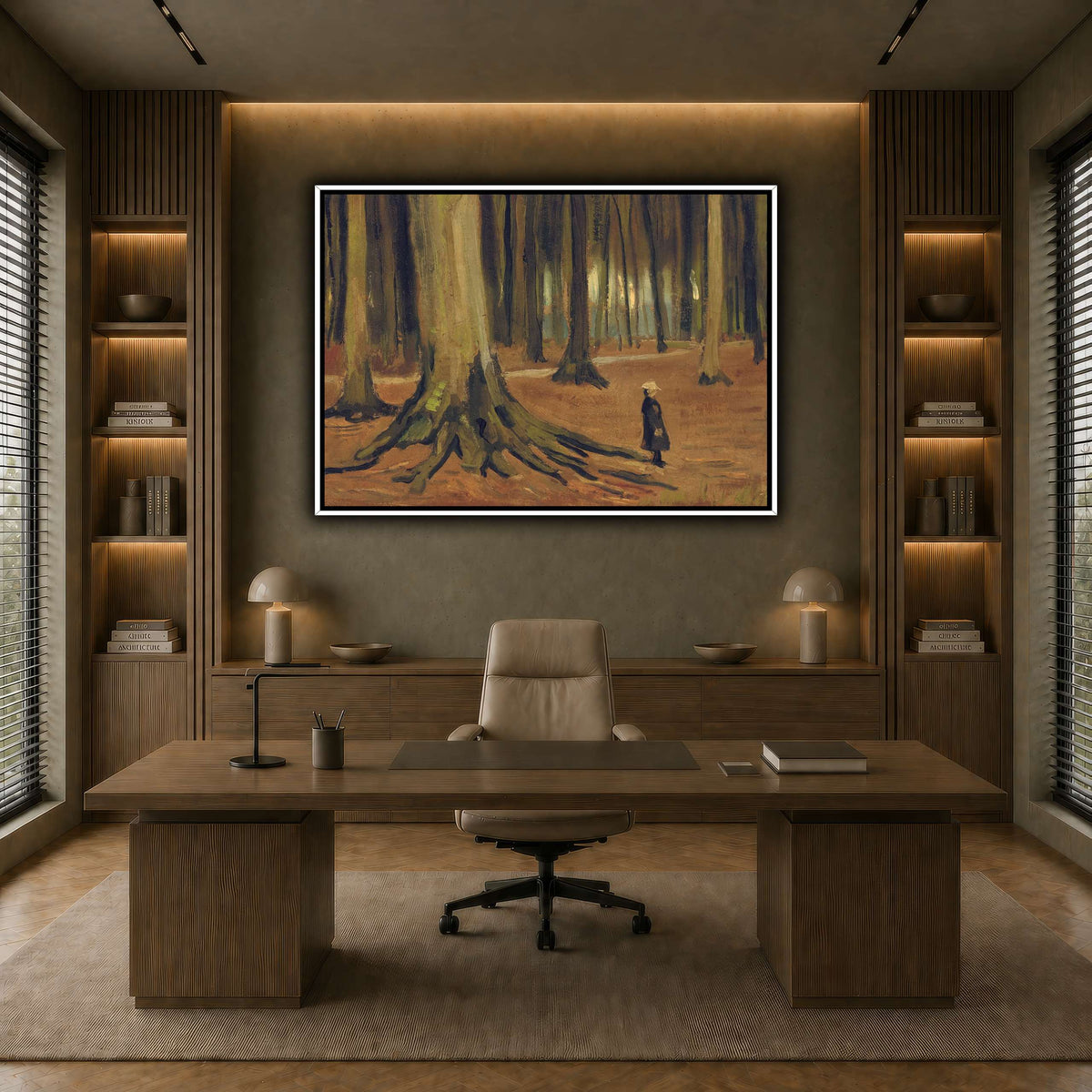 Girl in the Woods earth-office