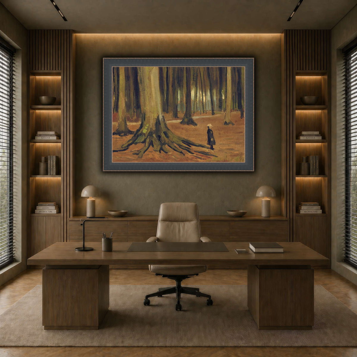 Girl in the Woods earth-office