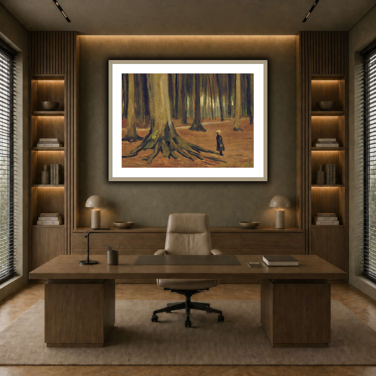 Girl in the Woods earth-office