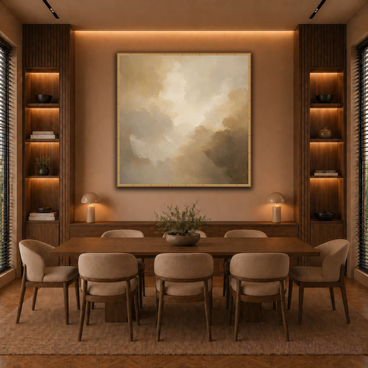 Golden Mist warm-dining room
