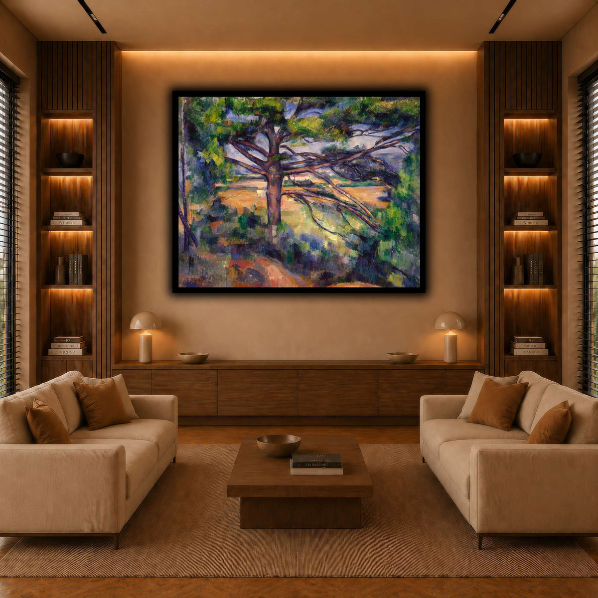 Grand_pin_et_terres_rouges_Paul_Cezanne warm-living-room