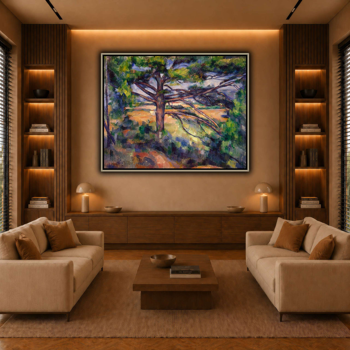 Grand_pin_et_terres_rouges_Paul_Cezanne warm-living-room