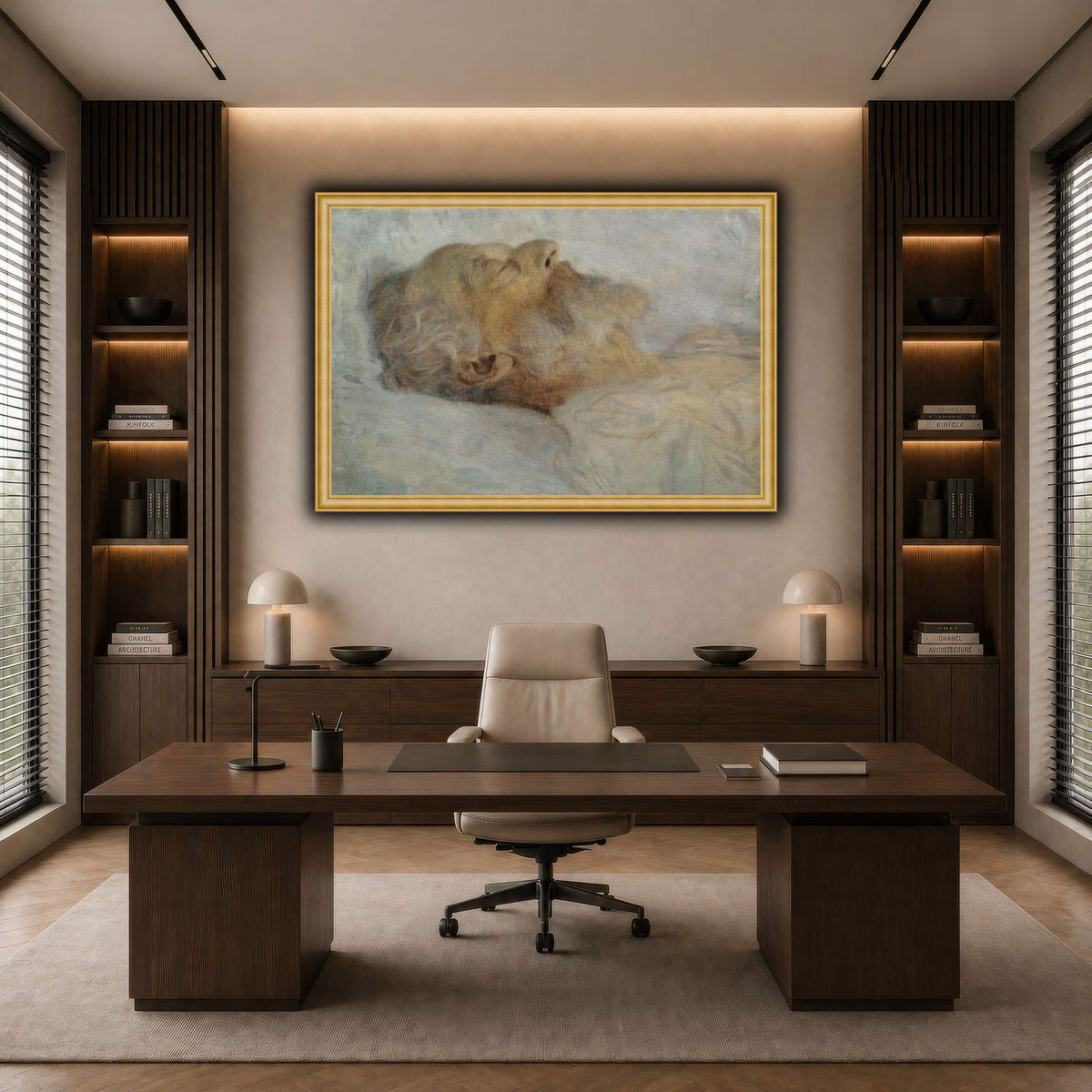 Gustav_Klimt_-_Alter_Mann_auf_dem_Totenbett dark neutral-office