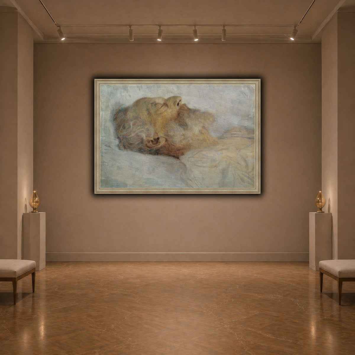 Gustav_Klimt_-_Alter_Mann_auf_dem_Totenbett dark neutral-agallery