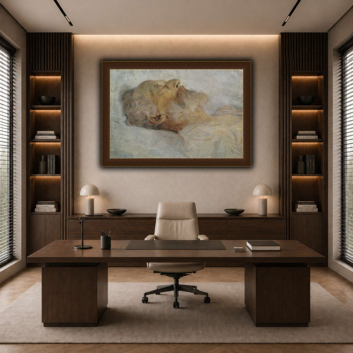 Gustav_Klimt_-_Alter_Mann_auf_dem_Totenbett dark neutral-office