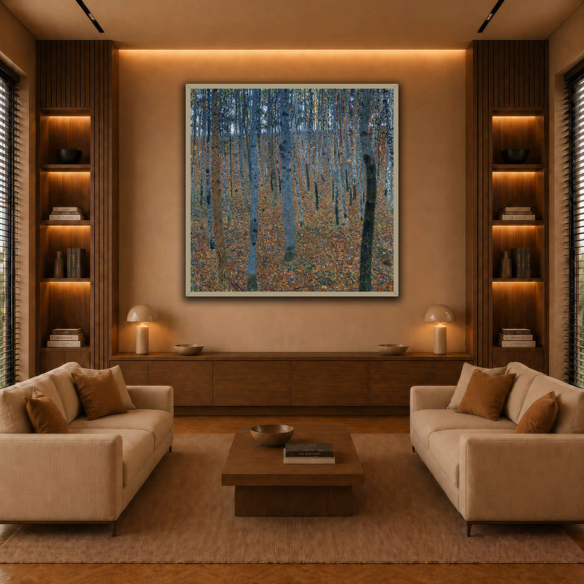 Gustav_Klimt_-_Beech_Grove_I_ warm-living-room