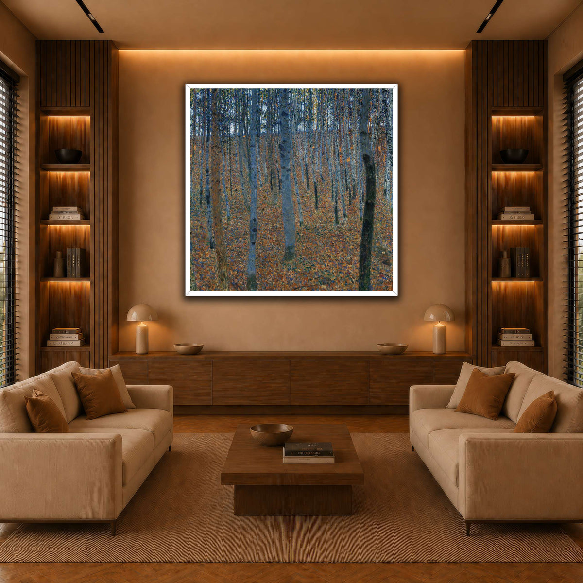 Gustav_Klimt_-_Beech_Grove_I_ warm-living-room