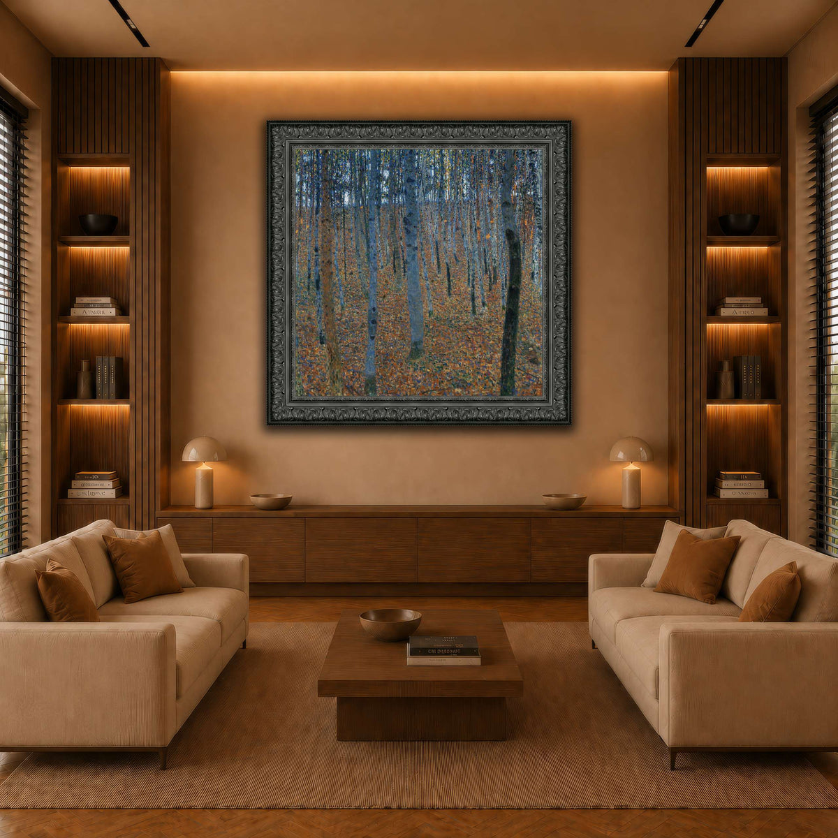 Gustav_Klimt_-_Beech_Grove_I_ warm-living-room