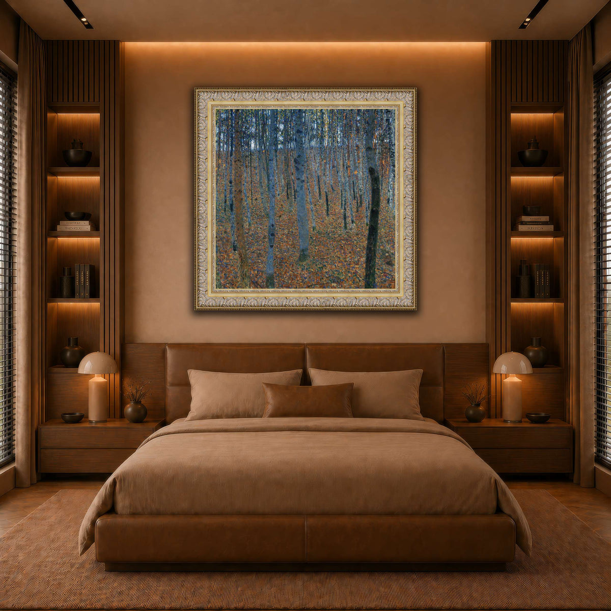 Gustav_Klimt_-_Beech_Grove_I_ warm-bedroom