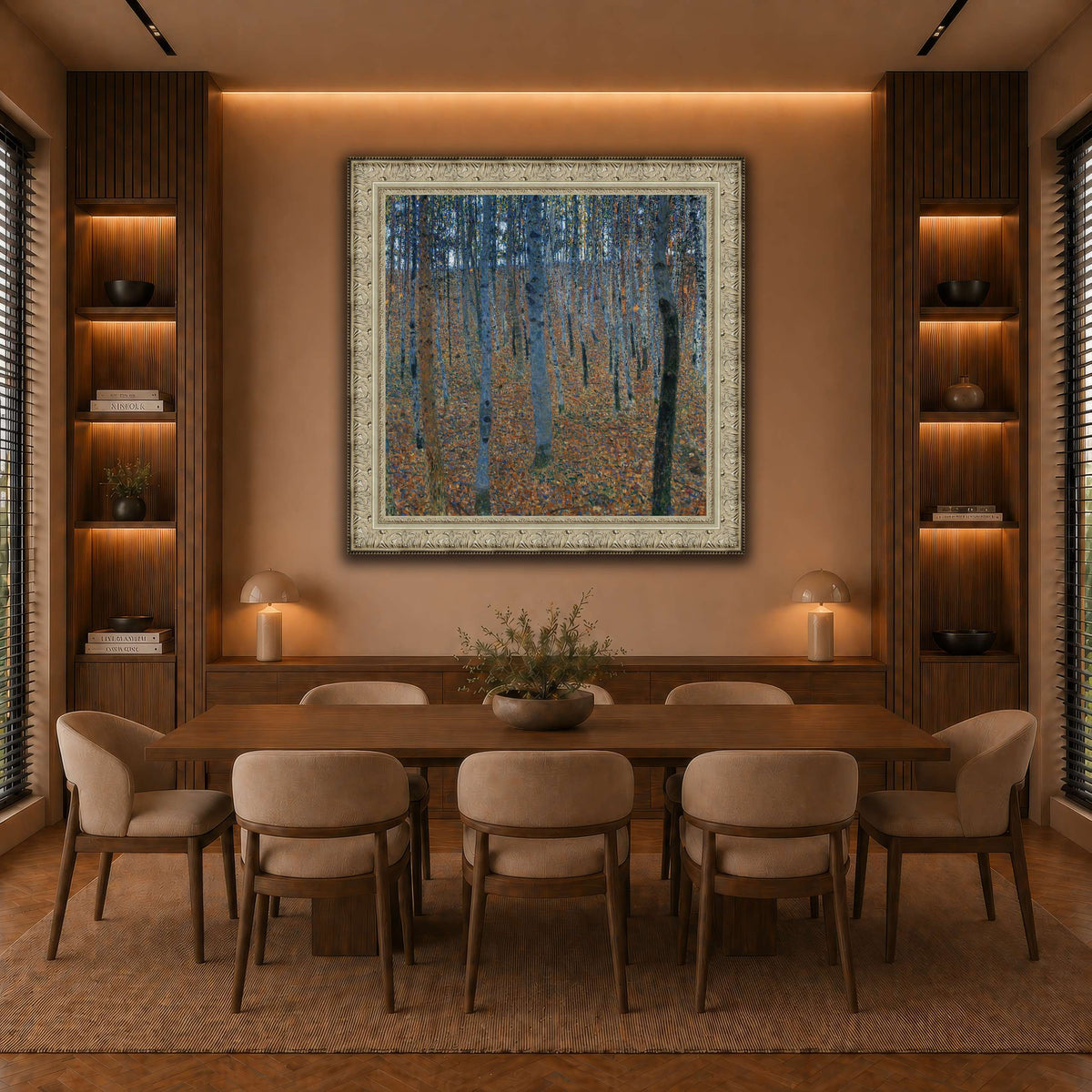 Gustav_Klimt_-_Beech_Grove_I_ warm-dining room