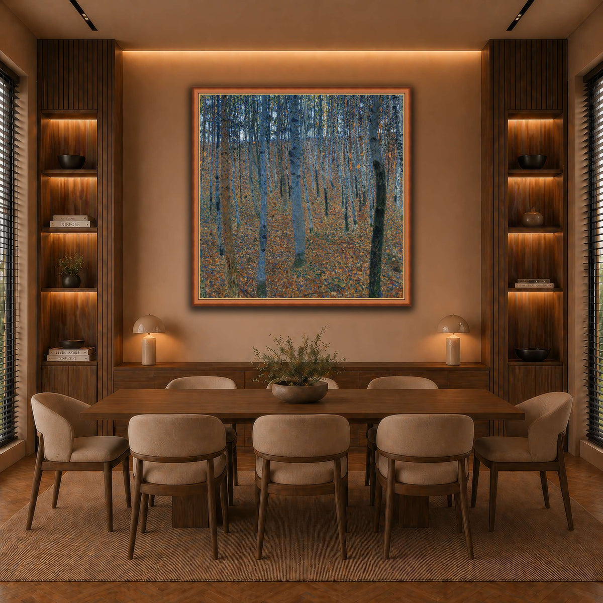 Gustav_Klimt_-_Beech_Grove_I_ warm-dining room