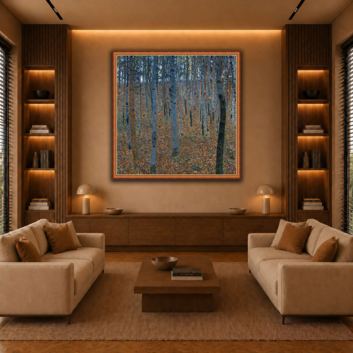 Gustav_Klimt_-_Beech_Grove_I_ warm-living-room