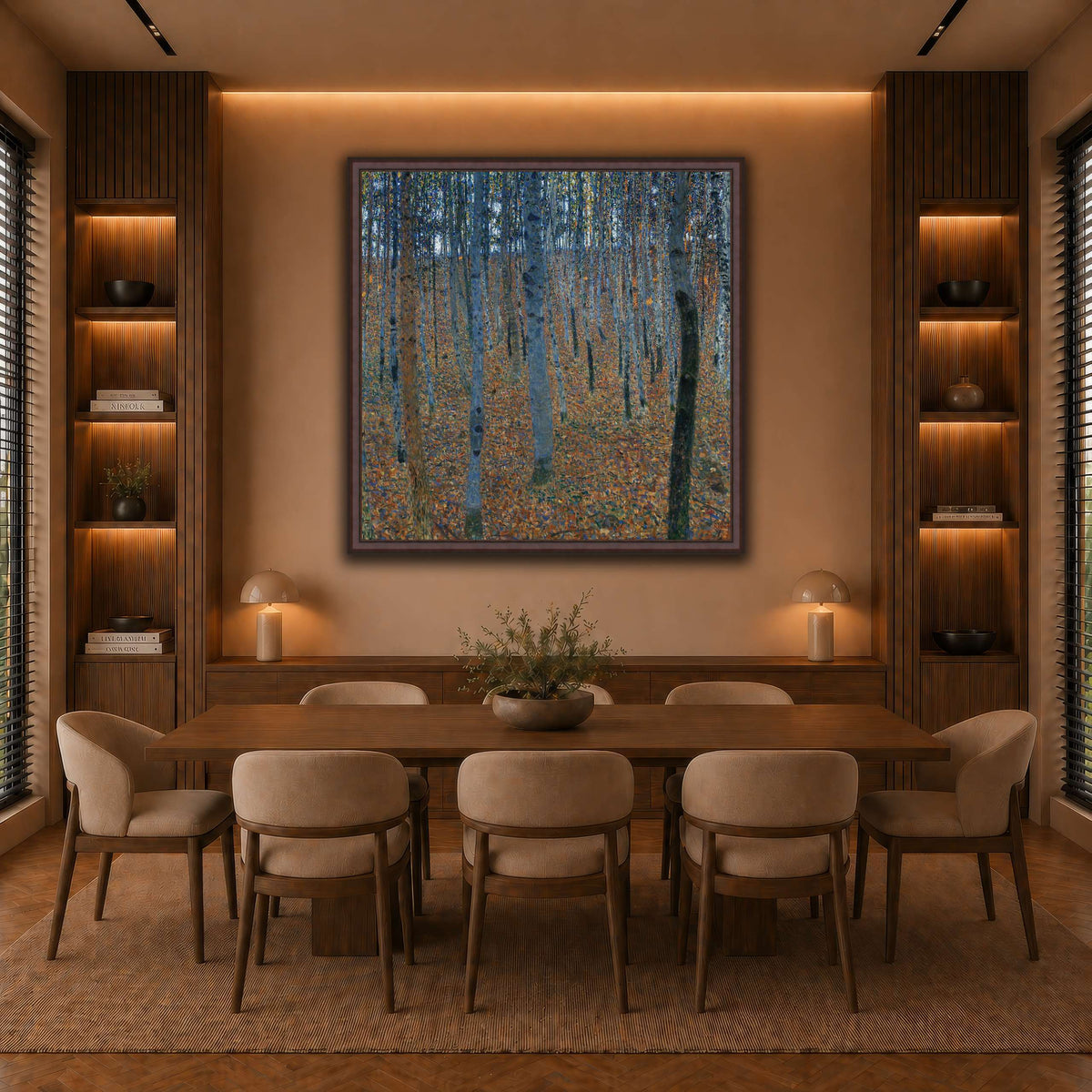Gustav_Klimt_-_Beech_Grove_I_ warm-dining room