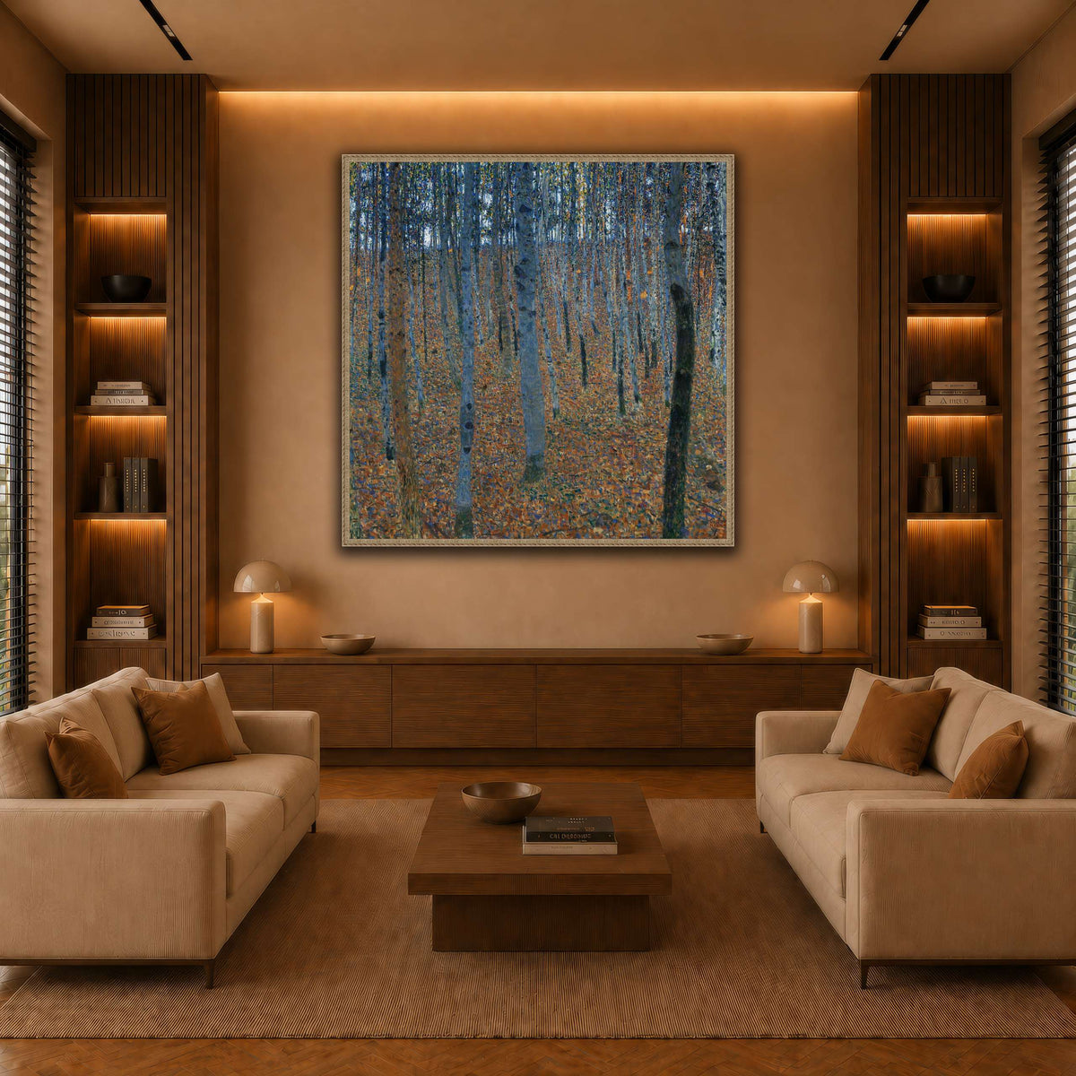 Gustav_Klimt_-_Beech_Grove_I_ warm-living-room