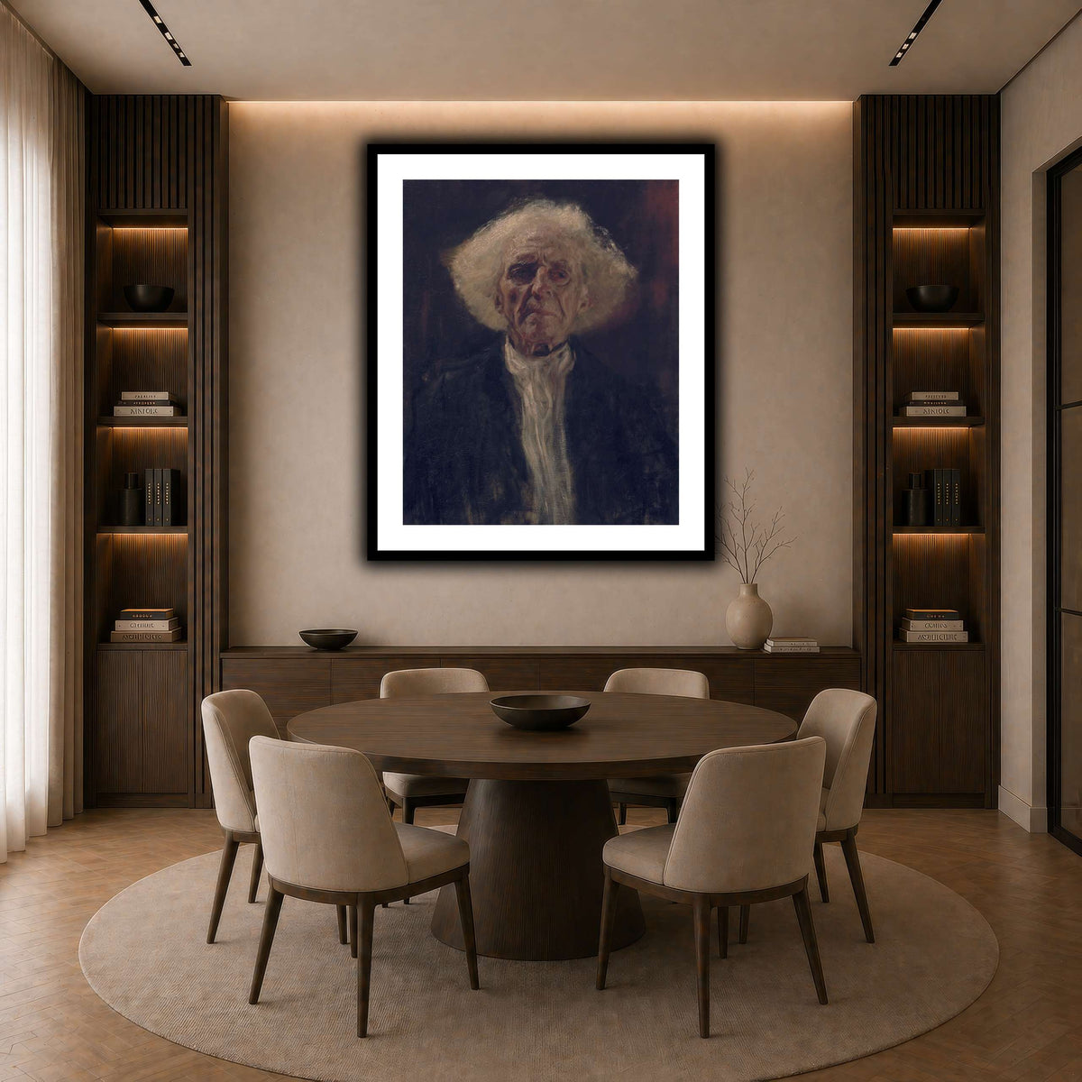 Gustav_Klimt_-_Blind_Man_ dark neutral-dining room