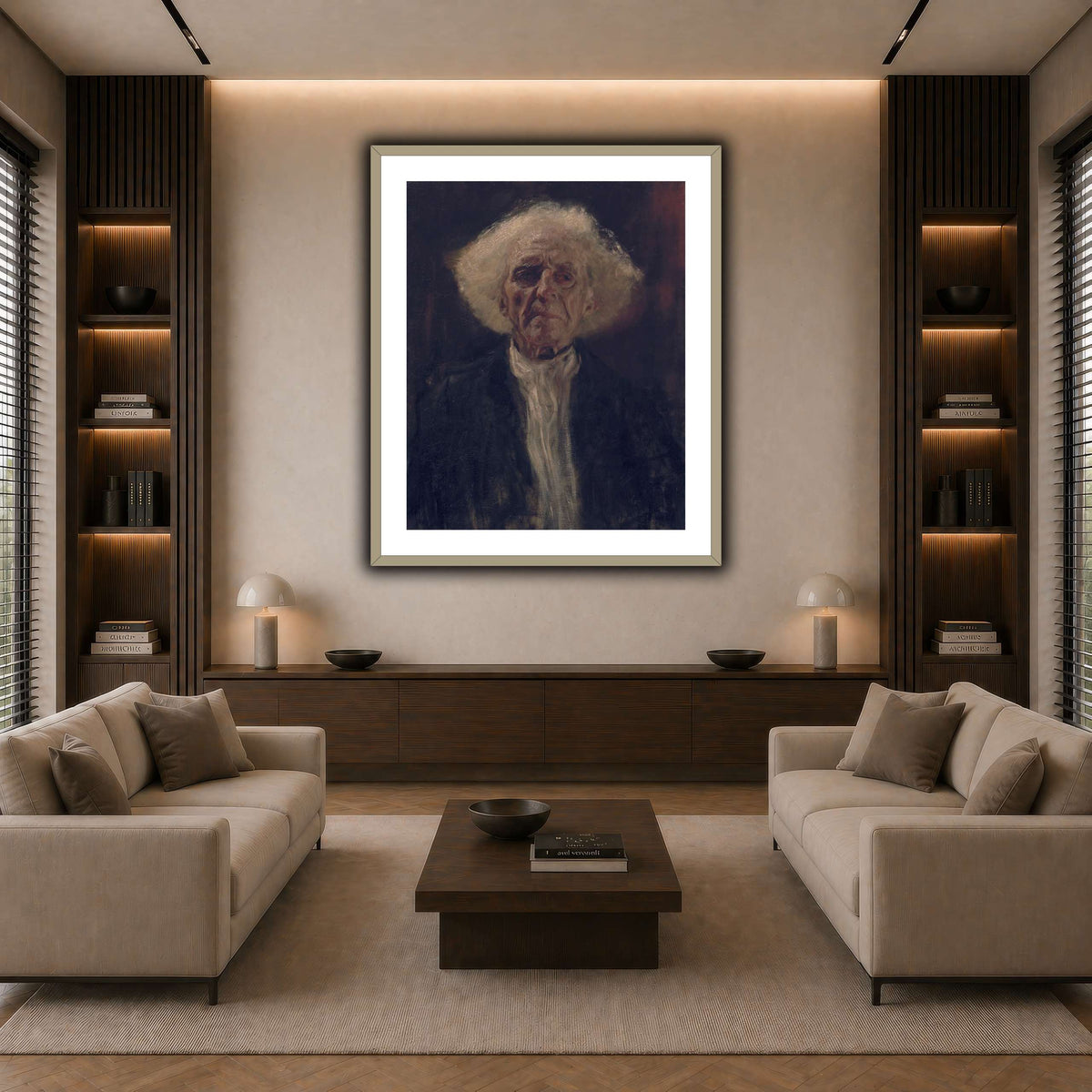 Gustav_Klimt_-_Blind_Man_ dark neutral-living room