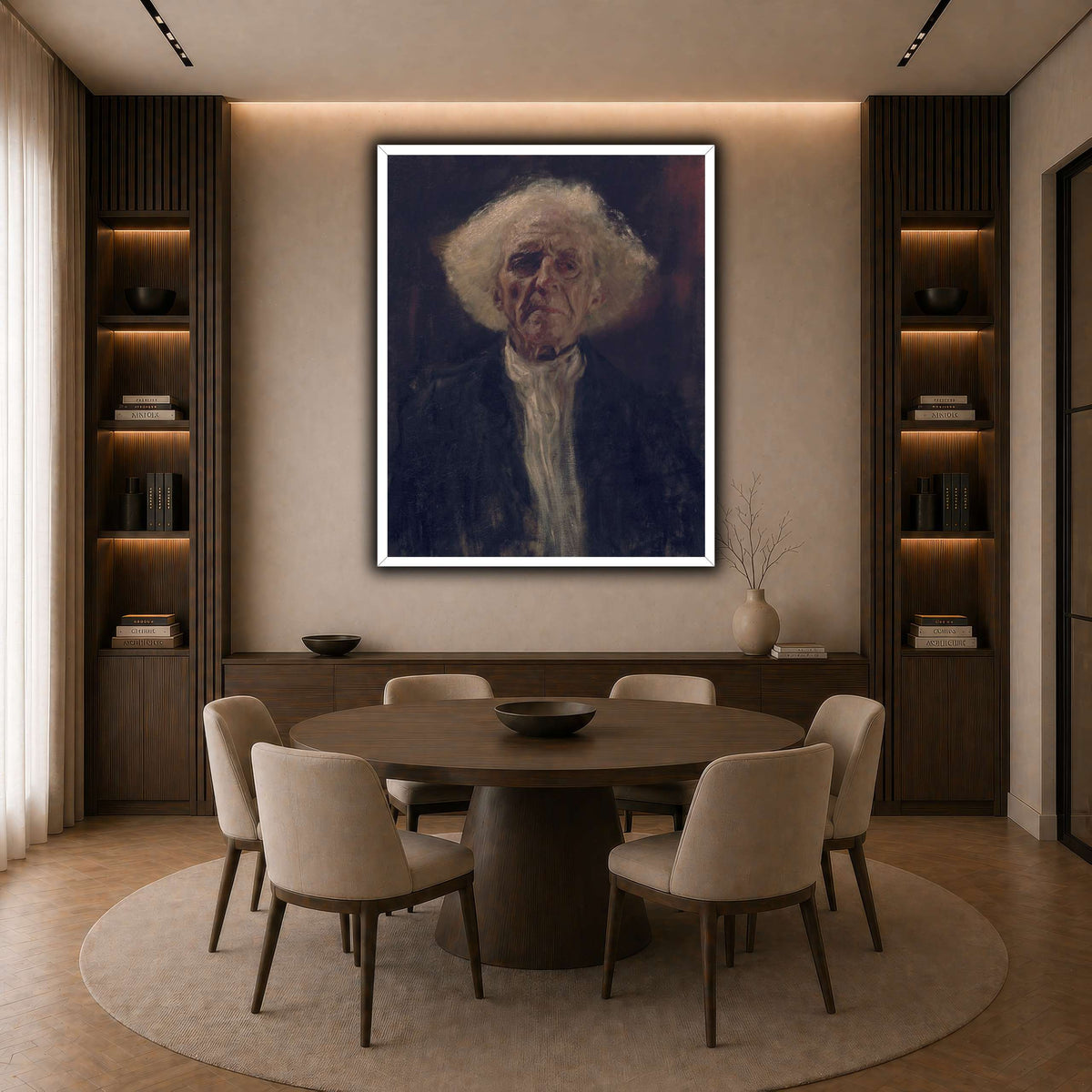 Gustav_Klimt_-_Blind_Man_ dark neutral-dining room