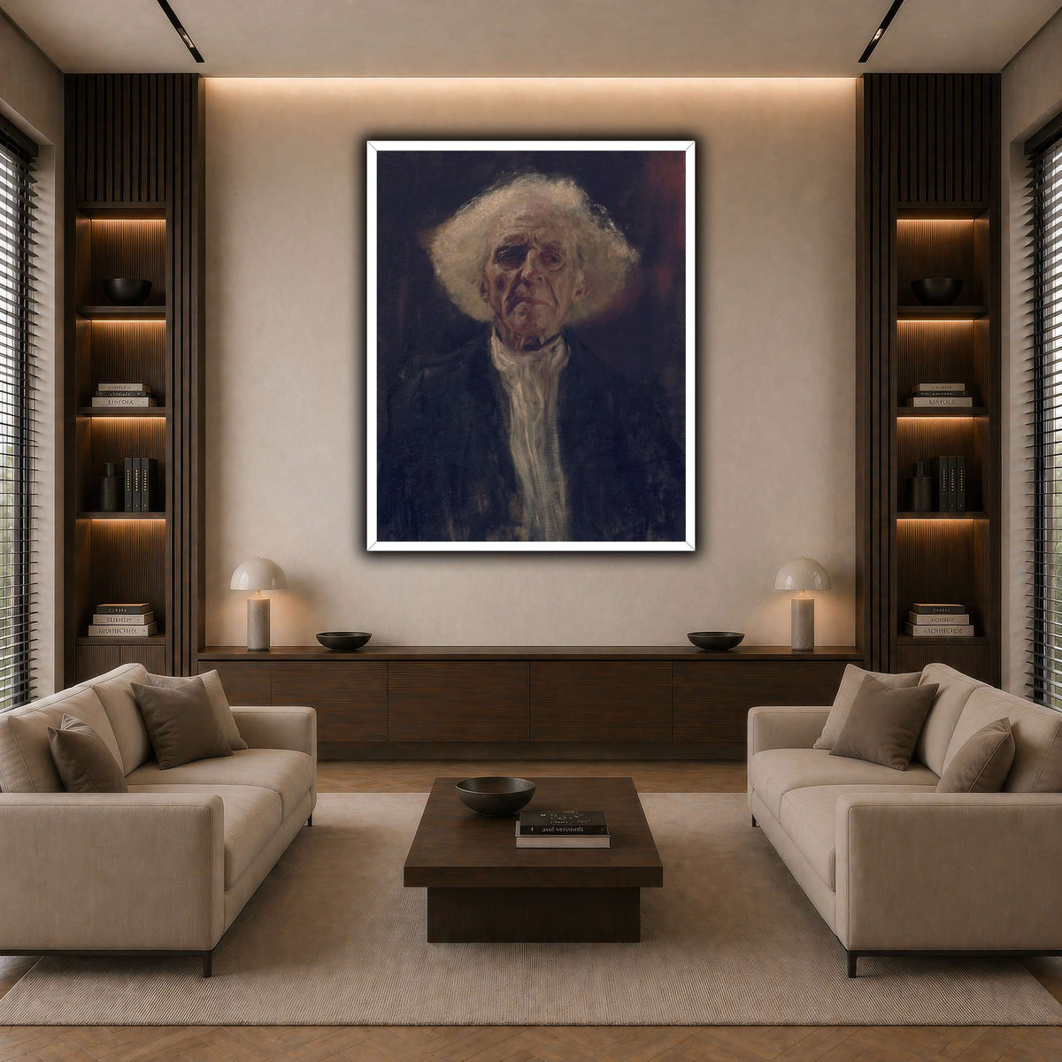 Gustav_Klimt_-_Blind_Man_ dark neutral-living room
