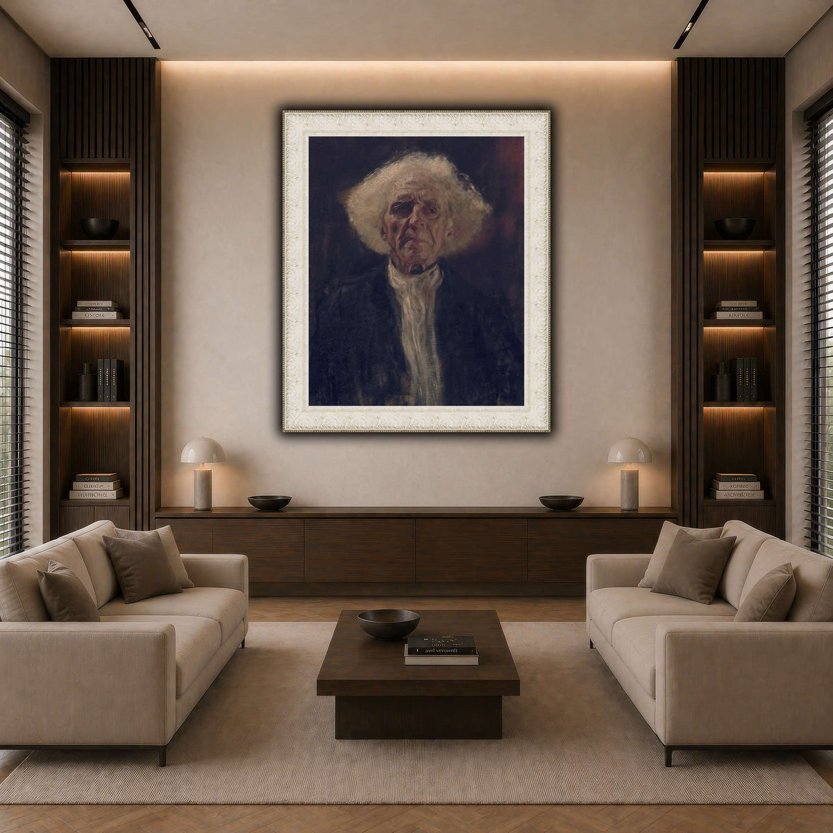 Gustav_Klimt_-_Blind_Man_ dark neutral-living room