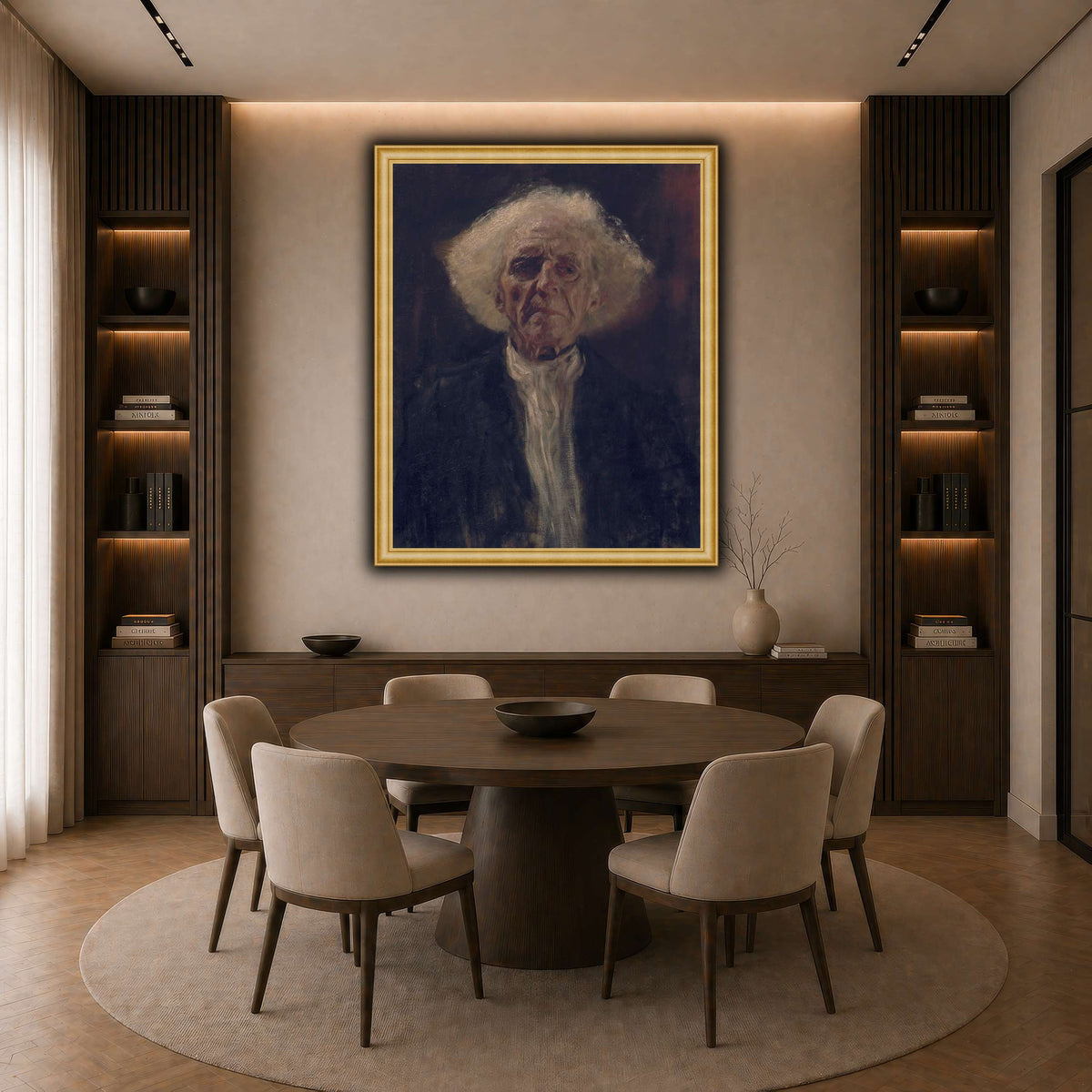Gustav_Klimt_-_Blind_Man_ dark neutral-dining room