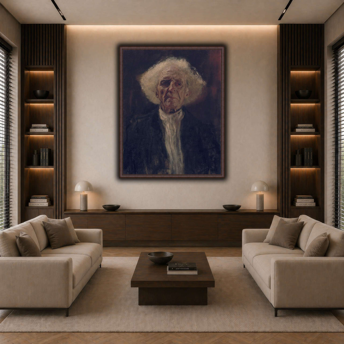 Gustav_Klimt_-_Blind_Man_ dark neutral-living room