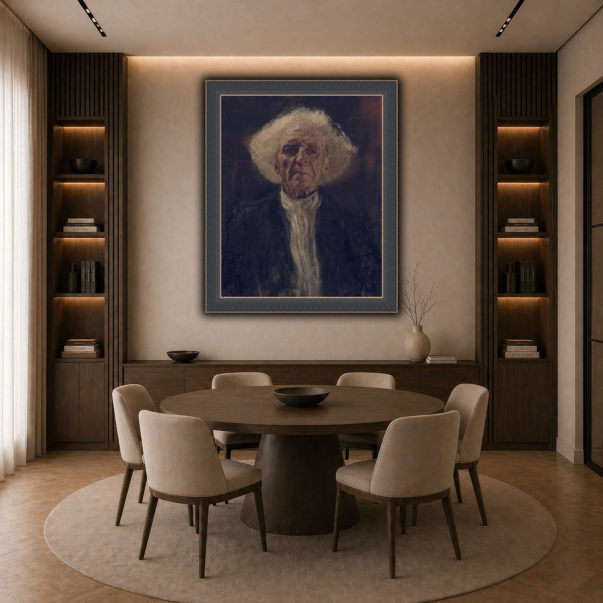 Gustav_Klimt_-_Blind_Man_ dark neutral-dining room