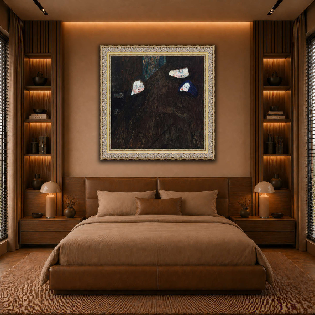 Gustav_Klimt_-_Mutter_mit_zwei_Kindern warm-bedroom