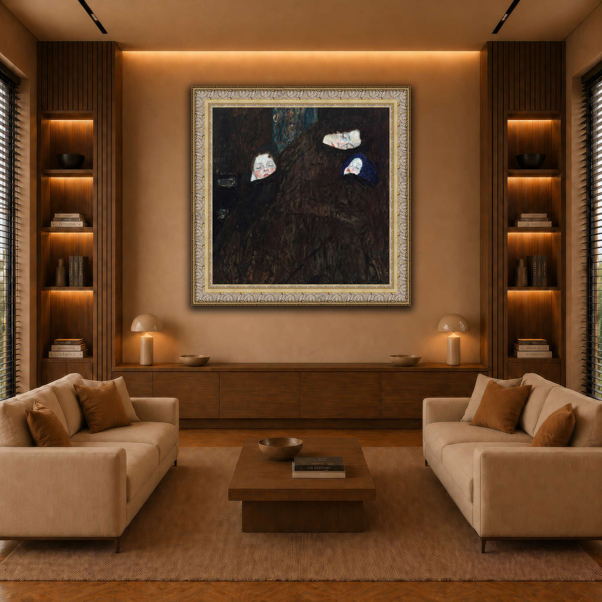 Gustav_Klimt_-_Mutter_mit_zwei_Kindern warm-living-room