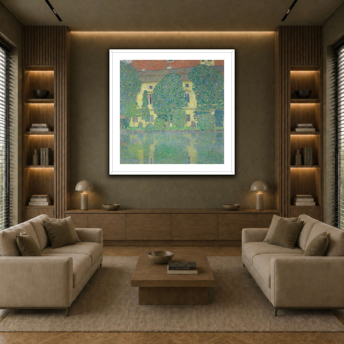 Gustav_Klimt_-_Schloss_Kammer_am_Attersee earth-living room