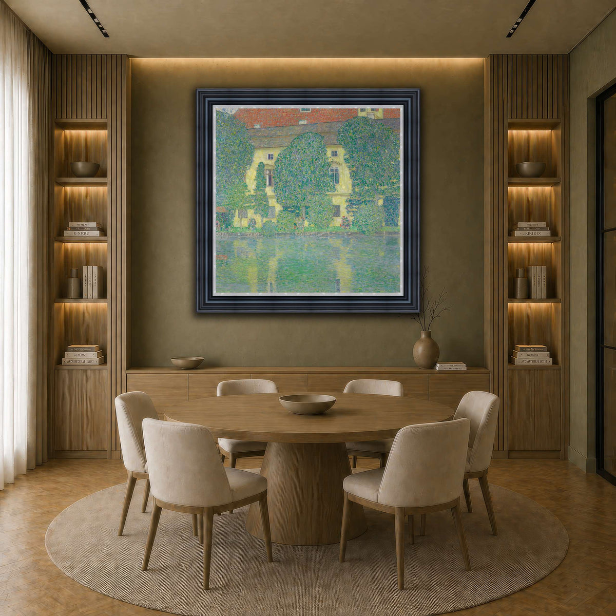 Gustav_Klimt_-_Schloss_Kammer_am_Attersee earth-dining room